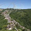 NAJAC - le village vu depuis la forteresse royale