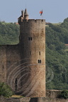 NAJAC - la forteresse royale (XIIe et XIIIe siècles) face sud  