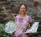 NAJAC - poteries au décor jaspé de Sylvie Sallet