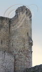 NAJAC - la forteresse royale (XIIe et XIIIe siècles) : détail des archères hautes de 6,80 m (uniques au monde)