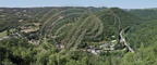 NAJAC - point de vue depuis la forteresse royale sur la vallée de l'Aveyron au nord
