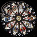 NAJAC - église Saint-Jean l'Évangéliste : la rosace du XVIe siècle