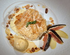 "Tartouillat" aux fruits de saison et crème glacée à la vanille Bourbon (restaurant "Le Lautrec" à Albi - 81)