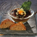Pot de crème à la chicorée, pain d'épices ("Au Coq en Pâte" à Lautrec - 81)