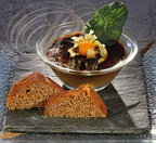 Pot de crème à la chicorée, pain d'épices ("Au Coq en Pâte" à Lautrec - 81)
