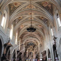 LAUTREC - collégiale Saint-Rémy : la nef et la voûte peinte