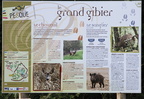 PERCHÈDE : Sentier Nature du Pesqué (panneau "Grand Gibier")