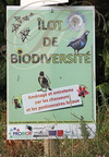 PERCHÈDE : Sentier Nature du Pesqué (panneau "îlot de Biodiversité")