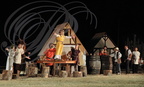 EAUZE - FESTIVAL GALOP ROMAIN 2015 - spectacle pyroscénique "les contes magiques d'Ellwyn" (le village gaulois)