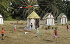 EAUZE - FESTIVAL GALOP ROMAIN - démonstration de cerfs volants fabriqués par les enfants