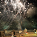 EAUZE - FESTIVAL GALOP ROMAIN 2015 - spectacle pyroscénique : les contes magiques d'Ellwyn (le feu d artifices final)     