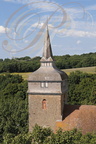 TERMES-D'ARMAGNAC - église Saint-Pierre : le clocher couvert d'ardoises