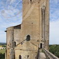 TERMES-D'ARMAGNAC - le château : donjon du XIIIe siècle 