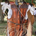 TERMES-D'ARMAGNAC - fête médiévale : armure (guerrier wisigoth auxiliaire de l'armee romaine - Ve siècle)