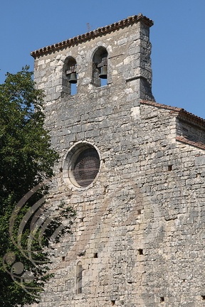 BELAYE - clocher mur du XIVe siècle à deux baies