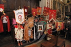 LAUTREC - fête de l'ail rose : 16e Grand Chapitre de la Confrérie de l'ail dans l'église Saint-Rémy (les confréries invitées)