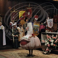 LAUTREC - fête de l'ail rose : 16e Grand Chapitre de la Confrérie de l'ail dans l'église Saint-Rémy (bénédiction du prêtre)