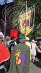 LAUTREC - fête de l'ail rose : procession des confréries dans la ville (Confrérie de l'Escargot Ariégeois - 09)