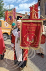 LAUTREC - fête de l'ail rose : procession des confréries dans la ville (Commanderie des Grands Vins de Gaillac à Toulouse - 31)