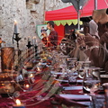 MONTANER - banquet médiéval au château de Gaston Fébus organisé par l'Association "Le Tailloir" : la Compagnie des Musiciens Routiniers de Roques (32)