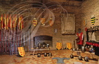 MONTANER - château de Gaston Fébus : le donjon (1er étage : la salle d'armes) 