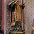 IBOS - la collégiale Saint-Laurent : statue polychrome de saint Laurent (XVIIIe siècle)