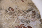 MONTANER - église Saint-Michel : fresques du XIVe siècle représentant le jugement dernier (détail)