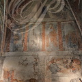 MONTANER - église Saint-Michel : fresques du XVe siècle (en haut : des saints, au milieu : la création du monde - oiseaux et mammifères)