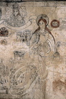 MONTANER - église Saint-Michel : fresques du XVe siècle  fresques du XVe siecle représentant la vie de Marie (l'Immaculee Conception)