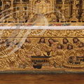 MONTANER - église Saint-Michel : le choeur (retable en bois doré représentant la scène)