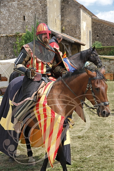 TERMES-D'ARMAGNAC - fête médiévale : Les Faydits d'Oc (chevalier médiéval)