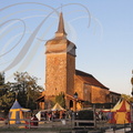 TERMES-D'ARMAGNAC - fête médiévale : Les Faydits d'Oc (le campement au pied de l'église Saint-Pierre)