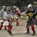 TERMES-D'ARMAGNAC - fête médiévale (combat)   