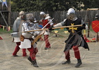 TERMES-D'ARMAGNAC - fête médiévale (combat)   