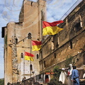 TERMES-D'ARMAGNAC - fête médiévale : le Croisé et le Sarrazin au pied du château