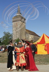TERMES-D'ARMAGNAC - fête médiévale : participants costumés