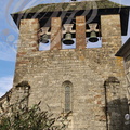 CUREMONTE - église Saint-Barthélémy : clocher-mur à trois baies
