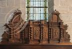 CUREMONTE - église Saint-Barthélémy : retable de saint Jean-Baptiste en bois de noyer (XVIIe siècle)