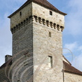 CUREMONTE - castrum vu du Sud-Ouest : maison forte de Saint-Hilaire (la tour carrée primitive)