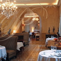 Château de Mercuès : une salle du restaurant  