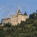 Château de Mercuès   (Relais et Châteaux) vu depuis la vallée du Lot