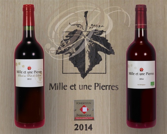 BRANCEILLES (Corrèze) - cave viticole: vins rouges "MILLE ET UNE PIERRES" 