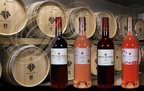 BRANCEILLES (Corrèze) - cave viticole : vins "MILLE ET UNE PIERRES" et le chai à barriques
