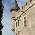 Château de Mercuès - façade dominant la vallée du Lot (échauguette)