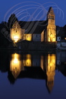BEAULIEU-SUR-DORDOGNE -  vue de nuit : chapelle des Pénitents