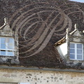 BEAULIEU-SUR-DORDOGNE - place Marbot (anciennement place de la barbacane) : maison du Bessol (XVIIe siècle)  lucarnes de style Louis XIII