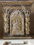 BEAULIEU-SUR-DORDOGNE - chapelle des Pénitents : tabernacle en bois sculpté et doré du XVIIe siècle
