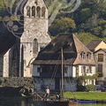 BEAULIEU-SUR-DORDOGNE - promenade en gabarre (le courau "Adèle et Clarisse" sur la Dordogne - chapelle de Pénitents)