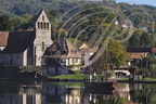BEAULIEU-SUR-DORDOGNE - promenade en gabarre (le courau "Adèle et Clarisse" sur la Dordogne - chapelle de Pénitents) 