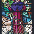 ALBAN - église Notre-Dame : vitrail de saint François d'Assise